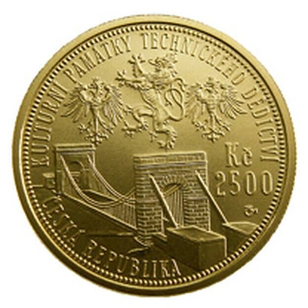 Národní kulturní památka řetězový most ve Stádlci - rubová strana