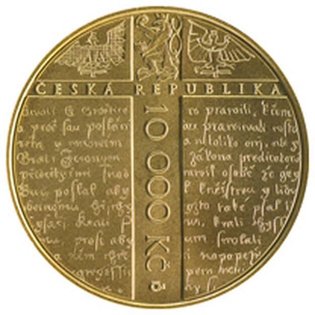 600. výročí upálení mistra Jana Husa - rubová strana