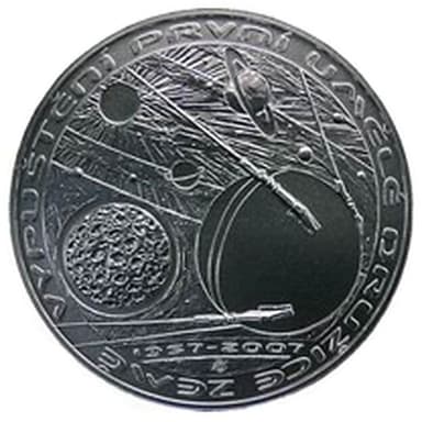 200 Kč - 50. výročí vypuštění první umělé družice Země