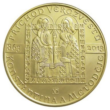 10 000 Kč - 1150. výročí příchodu věrozvěstů Konstantina a Metoděje
