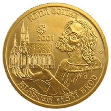 2 000 Kč - Raná gotika - Klášter ve Vyšším Brodě