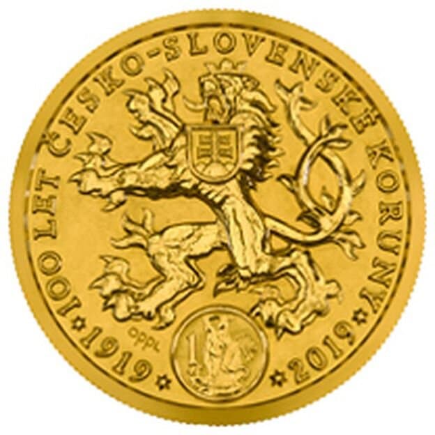 100 let česko-slovenské koruny