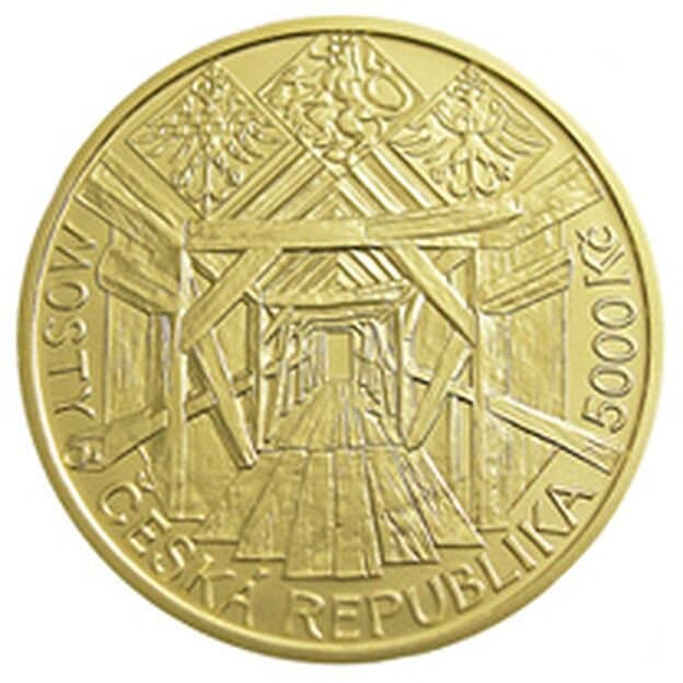 Dřevěný most v Lenoře - rubová strana