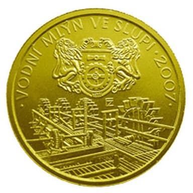 2 500 Kč - Národní kulturní památka vodní mlýn ve Slupi