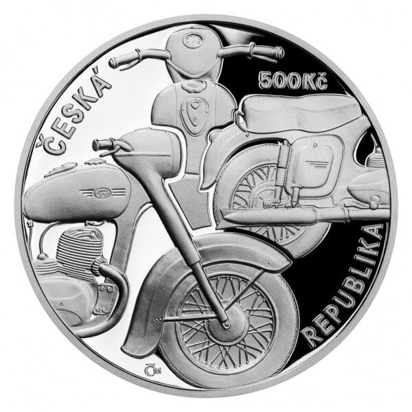 Motocykl Jawa 250 - rubová strana