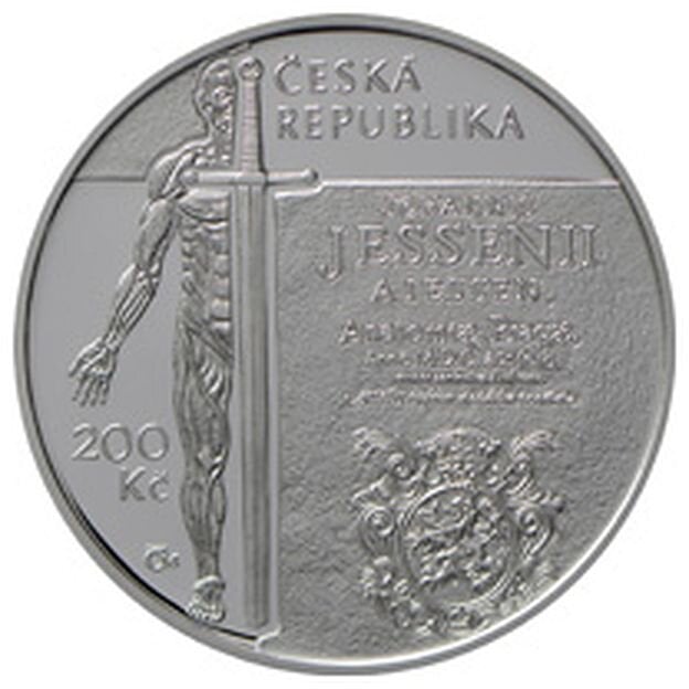450. výročí narození Jana Jessenia - rubová strana