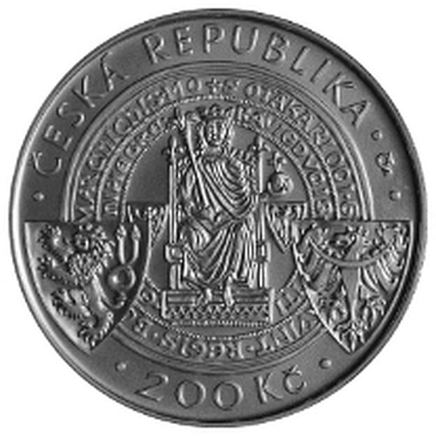 750. výročí založení Českých Budějovic - rubová strana